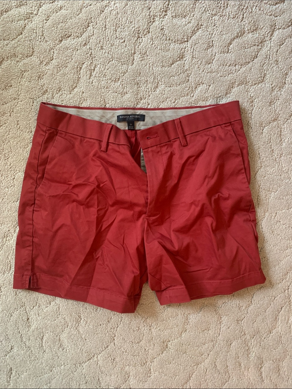 Banana Republic Rust Red Chino Shorts